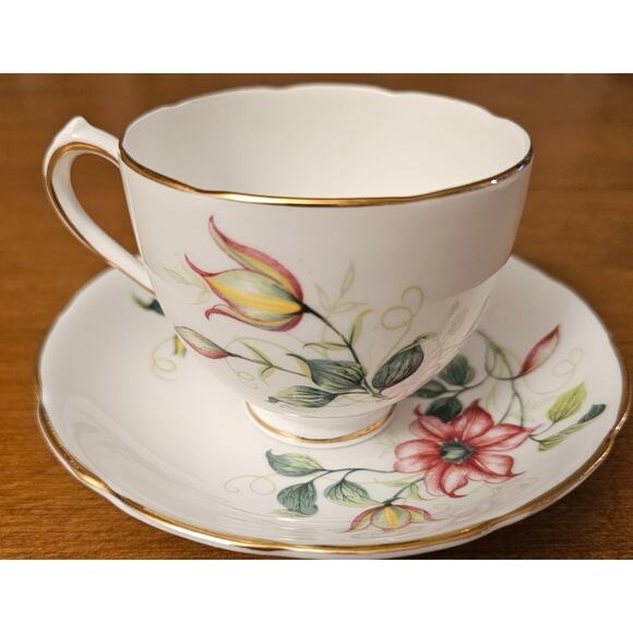 Vintage Duchess Bone China Teacup and Saucer Set Made in England (Gg282) - Picture 3 of 10